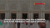 Sholat Jumat Perdana Jamaah Haji di Masjid Nabawi Madinah