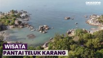 Pesona Hamparan Bebatuan dan Pasir Putih di Pantai Teluk Karang Bangka Belitung