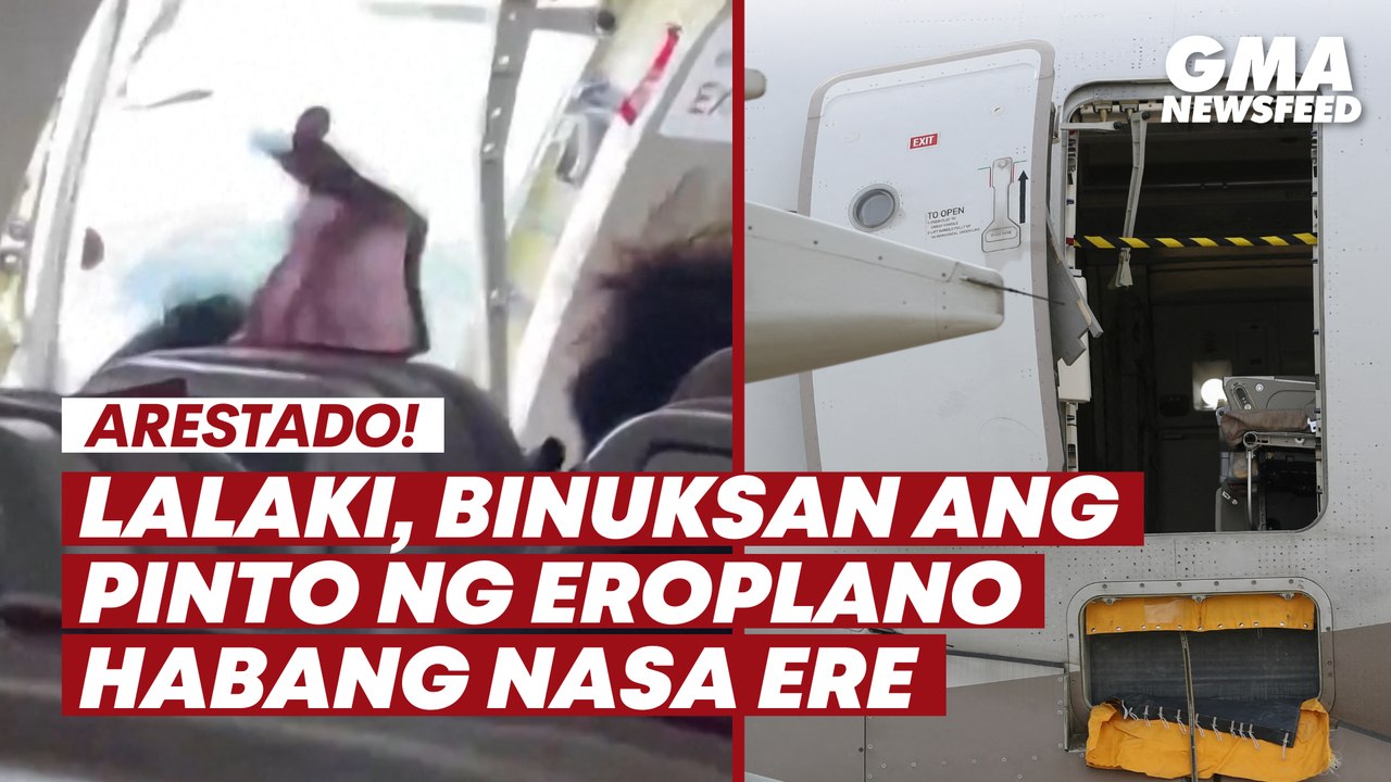 Man opens plane door mid-flight in South Korea | GMA News Feed