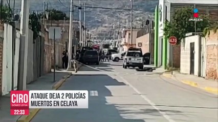 Atacan a cuatro policías municipales de Celaya; dos murieron