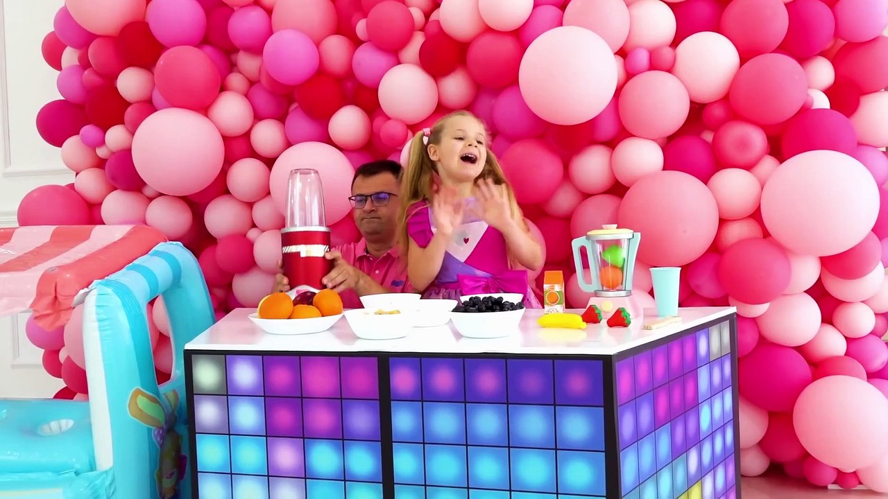 Diana and Roma are Learning how to Make an Ice Cream