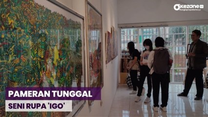 Pameran Tunggal Seni Rupa 'IGO', Perupa Muda Sukabumi Ciptakan Garis yang Mewakili Pikiran dan Hati