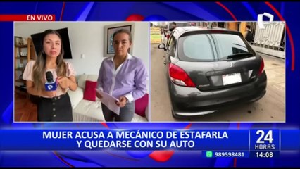 Mujer denuncia a mecánico por estafarla y quedarse de su auto