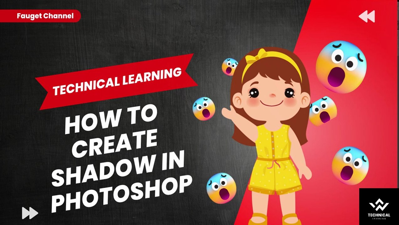 Photoshop Tutorial: How to Create Shadow in Photoshop | How to make shadow in Photoshop | Technical Learning