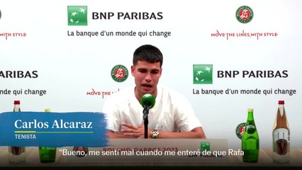 Carlos Alcaraz: "Al principio cuando jugué contra los mejores, me costó acostumbrarme y mantener la calma"