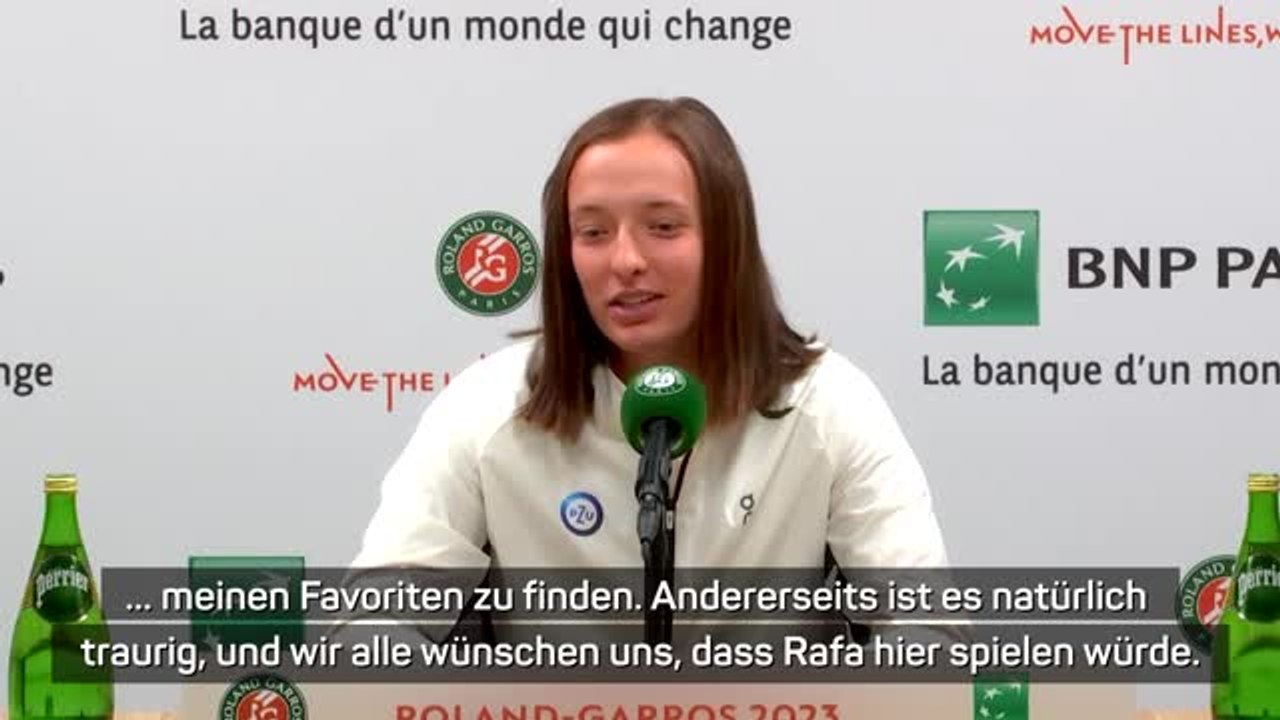 Swiatek: 'Habe Nadal immer angefeuert'