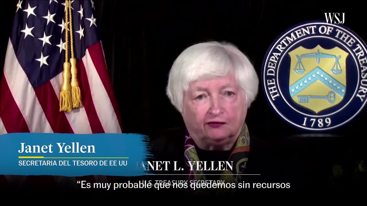 Janet Yellen: "Lo más importante a reconocer es que debemos elevar el techo de la deuda"