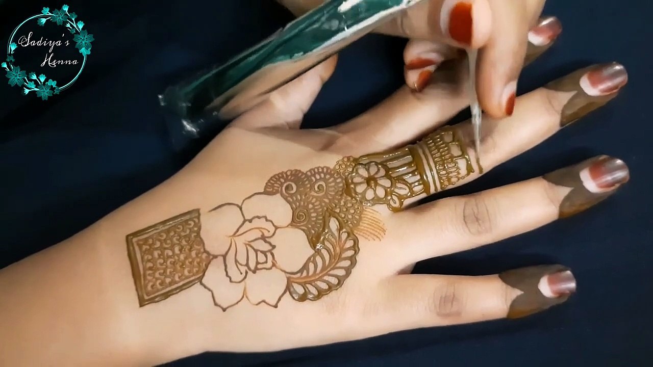 Mehndi class 24 | Easy Back hand mehndi design | Mehndi | Mehndi tutorial | full mehndi course
