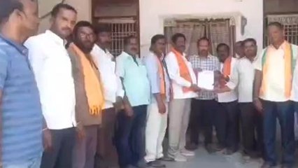 పెద్దపల్లి: తహసీల్దార్ బీజేపీ నేతల వినతిపత్రం
