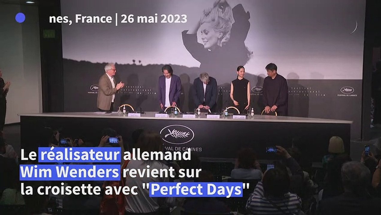 Cannes: conférence de presse du film "Perfect Days" de Wim Wenders
