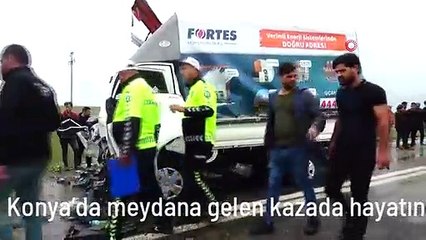 Konya'da meydana gelen kazada hayatını kaybedenlerin sayısı 3'e yükseldi