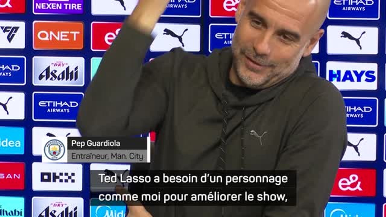 Man. City - Guardiola : "Ted Lasso a besoin d'un personnage comme moi pour améliorer le show"
