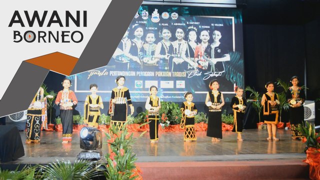 Kanak-kanak teruja peraga pakaian tradisional suku kaum Sabah