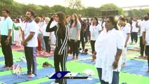 Actress Sreeleela Participates In Yoga Day Celebrations | V6 News