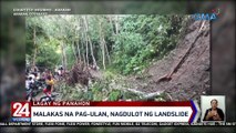 Malakas na pag-ulan, nagdulot ng landslide | 24 Oras Weekend