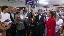 Meral Akşener tekstil işçileri ile buluştu