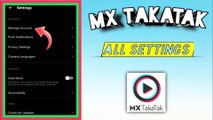 MX Takatak এর  সব গুরুত্বপূর্ণ Settings গুলো এখনি Set করুন || MX Takatak  All Settings