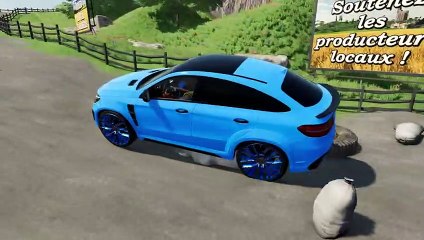 Farming Simulator 22 136 - COLORED MERCEDES-BENZ DEATH RUN