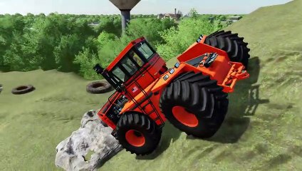 Farming Simulator 22 130 - COLORED BIG BUD TRACTOR DEATH RUN