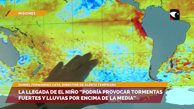 La llegada del fenómeno del Niño “podría provocar tormentas fuertes y lluvias por encima de la media”, indicaron desde Alerta Temprana