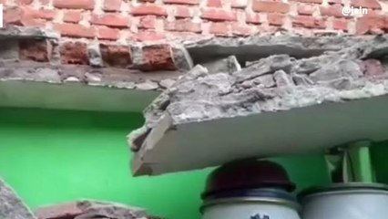 भिण्ड: तूफ़ान ने मचाया तांडव, दो मंजिल मकान गिरा, और फिर..