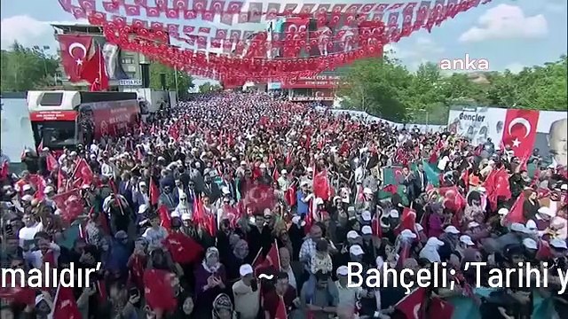 Bahçeli: 'Tarihi yürüyüş yarıda kalmamalıdır'