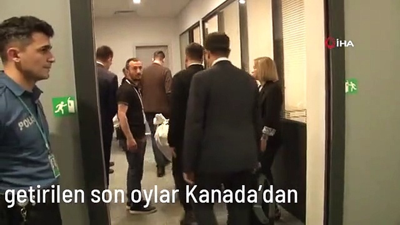 Yurt dışından Türkiye'ye getirilen son oylar Kanada'dan