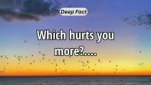 Which hurts you more....