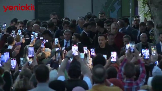 Cumhurbaşkanı Erdoğan Eyüpsultan Camisi'nde böyle karşılandı: İşte ordu işte komutan