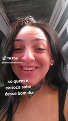 Mulher viraliza ao dar bom dia em meio a intenso tiroteio no Rio