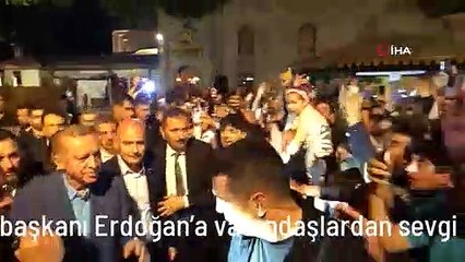 Cumhurbaşkanı Erdoğan'a vatandaşlardan sevgi seli