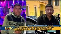 Familia pide a autoridades italianas celeridad para repatriar cuerpo de peruano que donó corazón