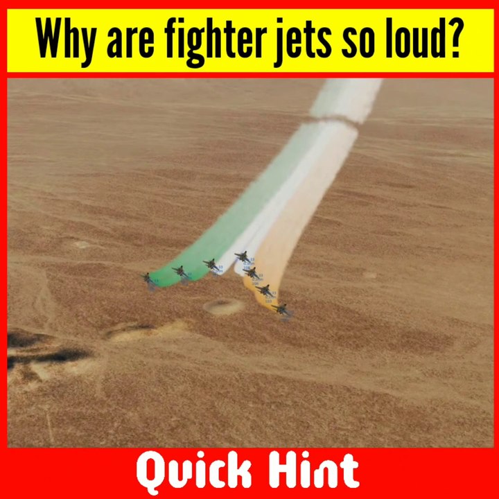 Why Fighter Jets are loud than passenger plains? | quick hint
