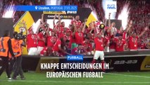 Rekorde und Entscheidungen um Haaresbreite in Europas Fußball-Ligen