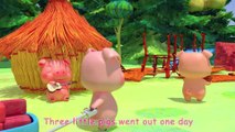 Three Little Pigs Song CoComelon Sing Along Nursery Rhymes and Songs for Kids