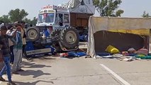 Video : हाइवे पर ट्रोले ने  ट्रैक्टर-ट्रॉली को मारी टक्कर, डेढ़ घंटा एकतरफा रहा यातायात