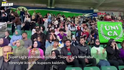 Çaykur Rizespor, 1. Lig kupasını kaldırdı