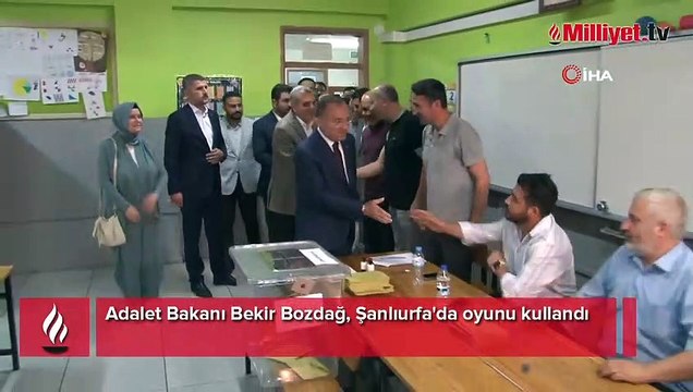 Adalet Bakanı Bozdağ Şanlıurfa'da oyunu kullandı