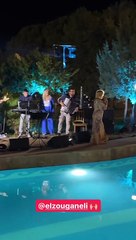 Η Ελεονώρα Ζουγανέλη τραγούδησε στο γαμήλιο πάρτι Μουζουράκη-Κόζαρη