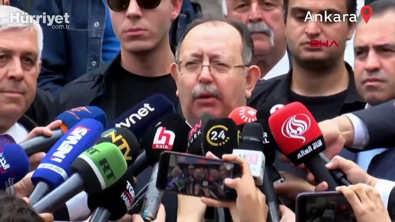 YSK Başkanı Ahmet Yener Ankara’da oy kullandıktan sonra açıklama yaptı