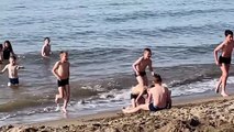 Nos u10A à la plage ce matin à 9h