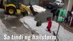 Hailstorm, nagdulot ng baha at makapal na yelo sa daan | GMA News Feed