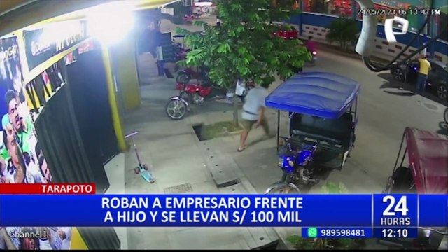 Trujillo: hampones interceptan y roban S/100 mil a empresario frente a su hijo