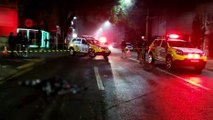 Mulher morre após ser atropelada e arrastada por 70 metros na Rua Paraná, no centro de Cascavel