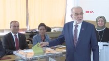 SP Genel Başkanı Temel Karamollaoğlu, oyunu kullandı