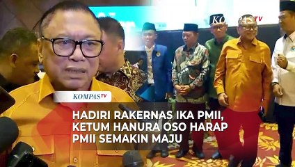 Hadiri Rakernas IKA PMII, Ketum Hanura OSO Harap PMII Semakin Maju