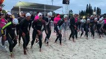 Largada do Ironman Brasil 2023 em Florianópolis