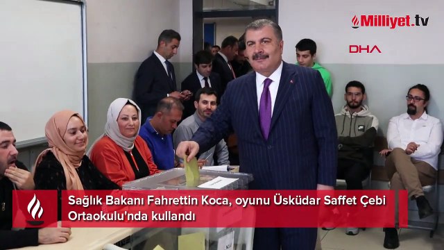 Sağlık Bakanı Koca, oyunu Üsküdar’da kullandı