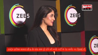 Beautiful TV Actress Kritika Kamra Showing Beautiful Assets at Red Carpet of ZEE 5 Birthday Party