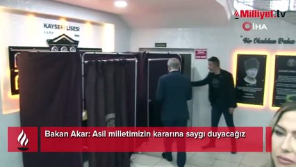 Bakan Akar: Asil milletimizin kararına saygı duyacağız